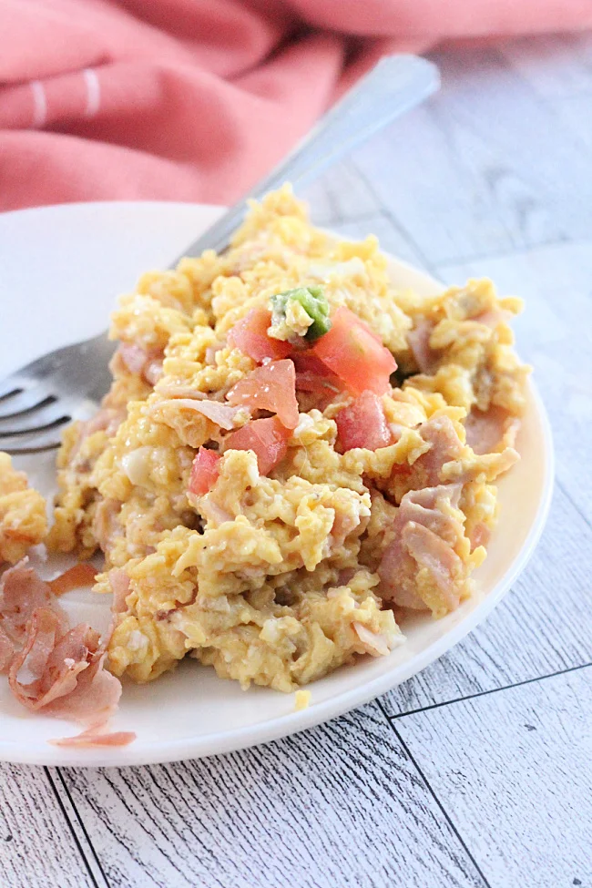 Ham Scrabble Ham And Cheddar Scramble | RecipeLion.com