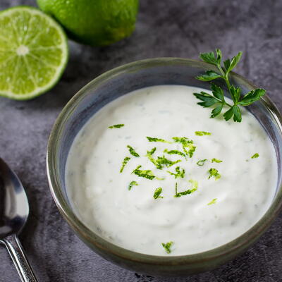 Easy Lime Crema Sauce (5 Minute Recipe)