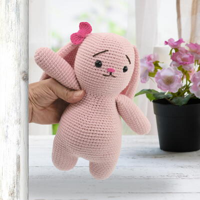 Sleepy Bunny - Free Crochet Rattle Pattern - Cuddly Stitches Craft
