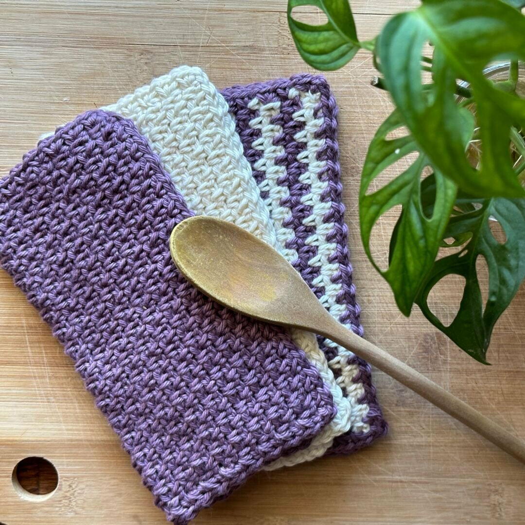 Simple Moss Washcloth | FaveCrafts.com