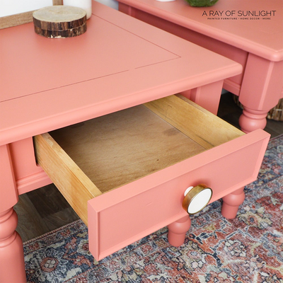 Pretty Pink End Tables
