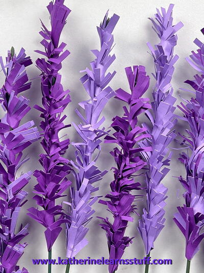 How To Make Paper Lavender Flowers