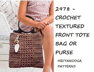 Textured Front Crochet Tote Bag