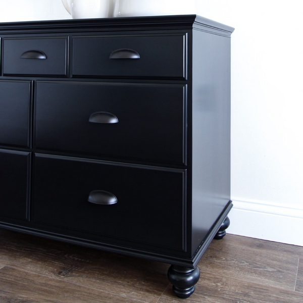 All Black Painted Dresser