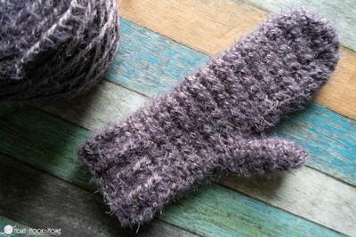 Tweed Crochet Hand Warmers - My Crochet Space