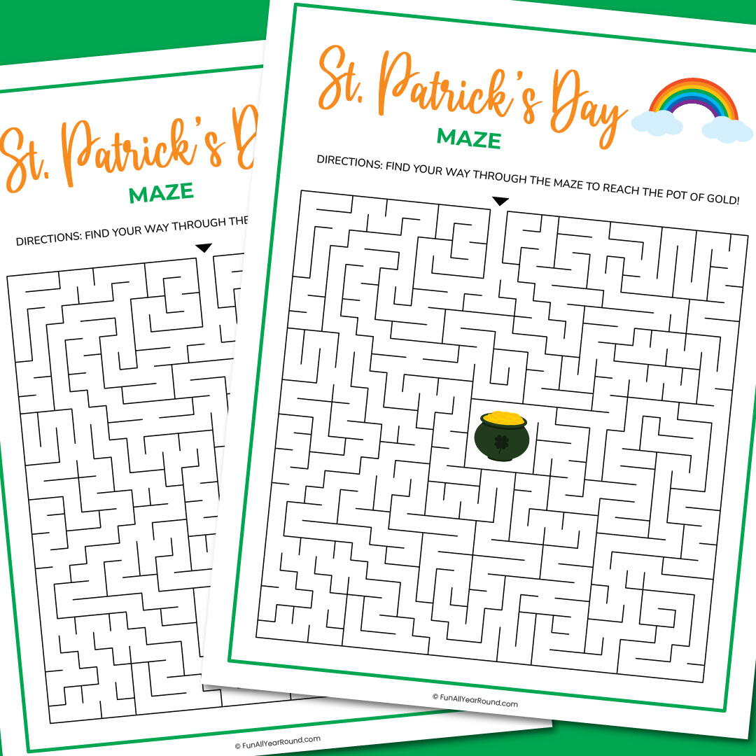 St Patrick s Day Maze AllFreeKidsCrafts St Patrick s Day Maze AllFreeKidsCrafts