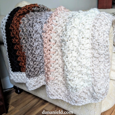 Cozy Double Crochet Spike Stitch Baby Blanket