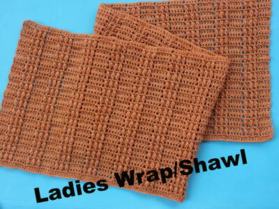 Beautiful Woman Shawl Wrap Pattern Free Include Sizes