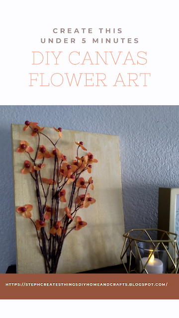 Dollar Tree Canvas Flower Art Design