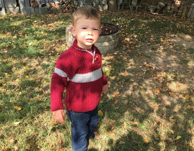 Boy's Shawl-collared Sweater