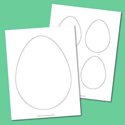 Printable Egg Templates AllFreePaperCrafts Com