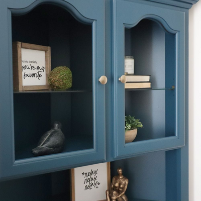 Corner Cabinet In Blue