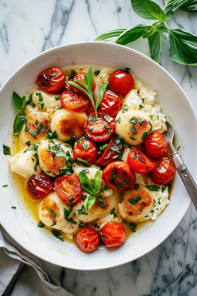 30 Minute Ricotta Gnocchi With Herbs And Tomatoes