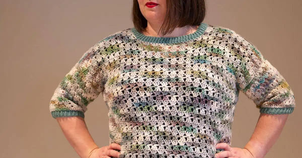 3/4 Sleeves Crochet Sweater Pattern
