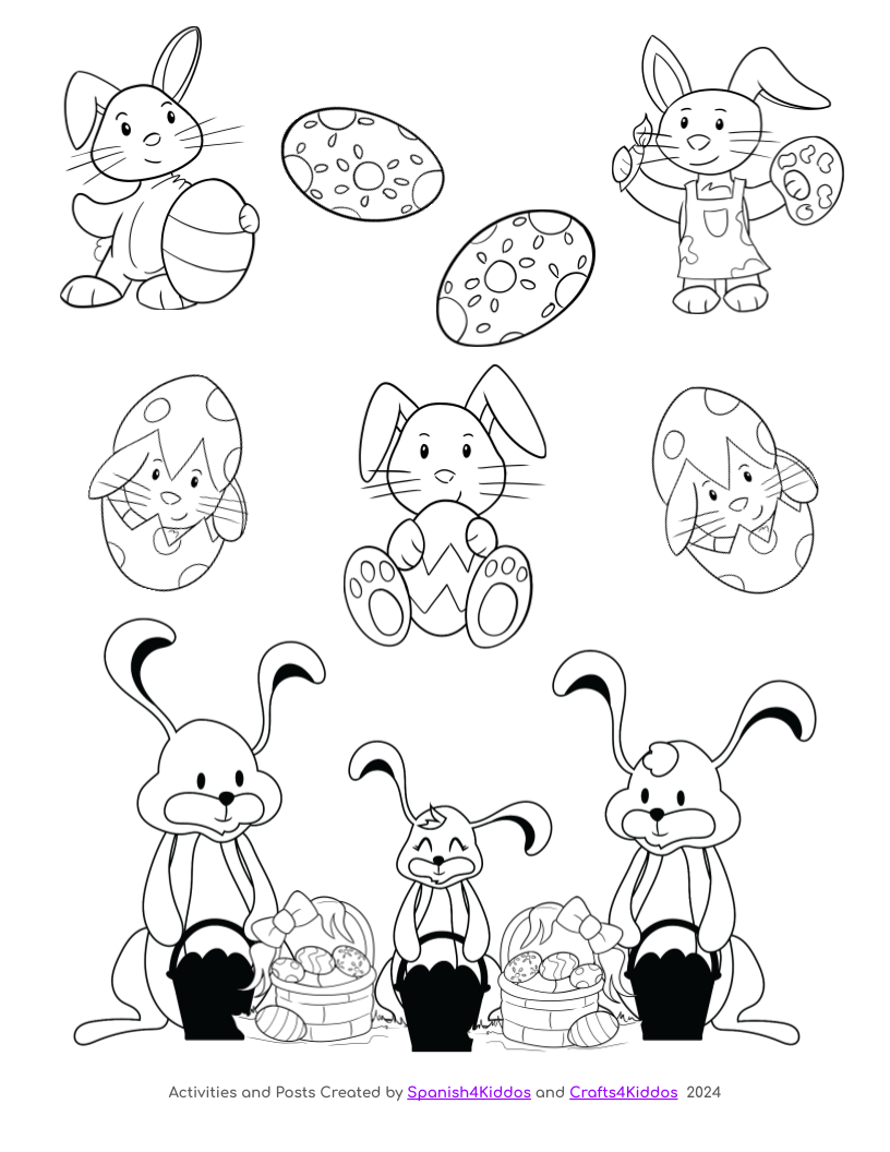 Spring Coloring Printable For Kids | FaveCrafts.com