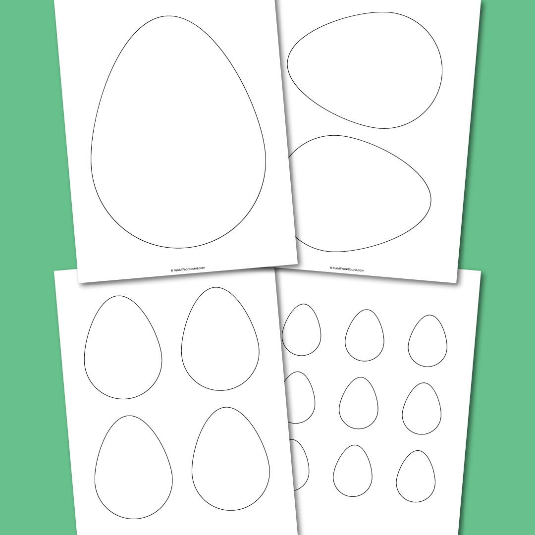 Egg Template AllFreePaperCrafts Com