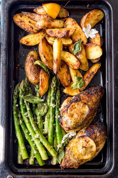 Easy Sheet Pan Chicken And Potatoes