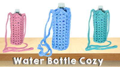 Crochet Water Bottle Cozy Holder Pattern