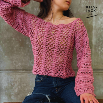 Spring To Summer Crochet Mesh Net Top