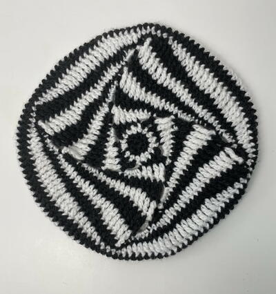 Pinwheel Crochet Slouch Beanie