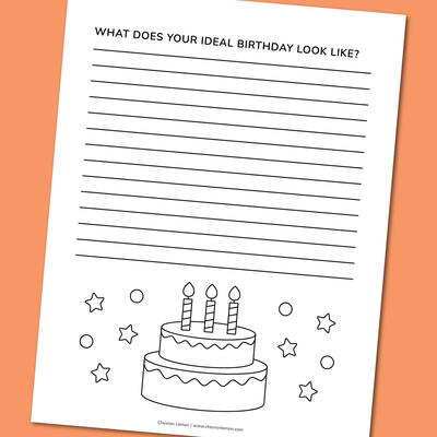 Birthday Writing Prompt