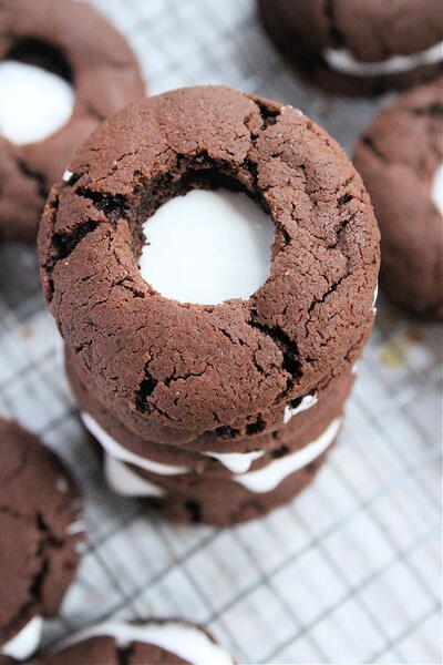 Chocolate Marshmallow Cutout Cookies