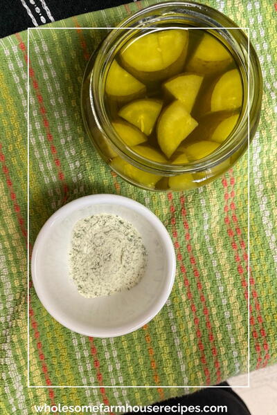 Overnight Refrigerator Ranch Pickles (viral Tiktok ...