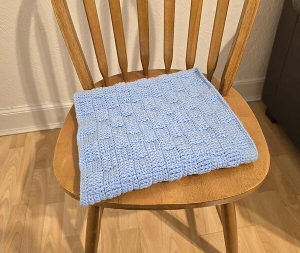 Basketweave Crochet Baby Blanket