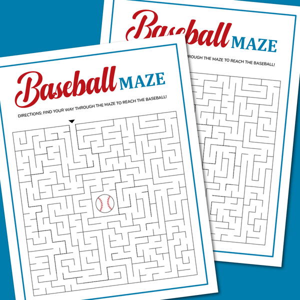 Baseball maze diyideacenter