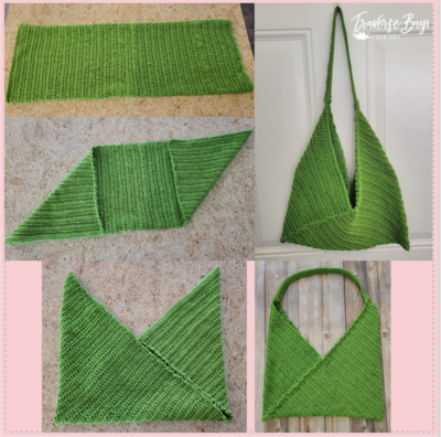 Simple Rectangular Purse Easy Rectangle Crossbody Bag | AllFreeCrochet.com