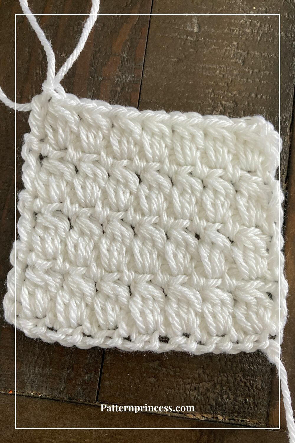 How To Crochet The Cluster Stitch Pattern 