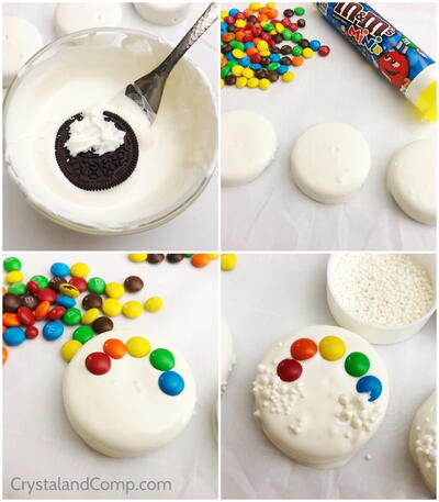 Rainbow Oreo Cookies