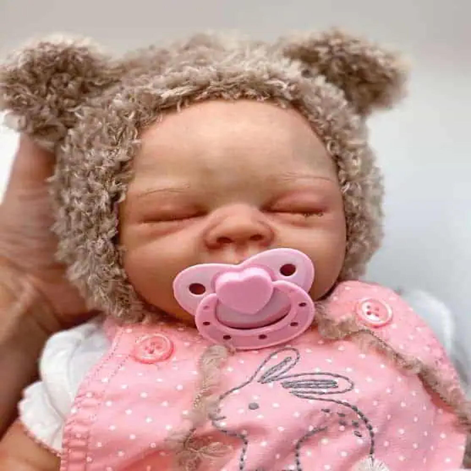 Baby Bear Crochet Earflap Hat 