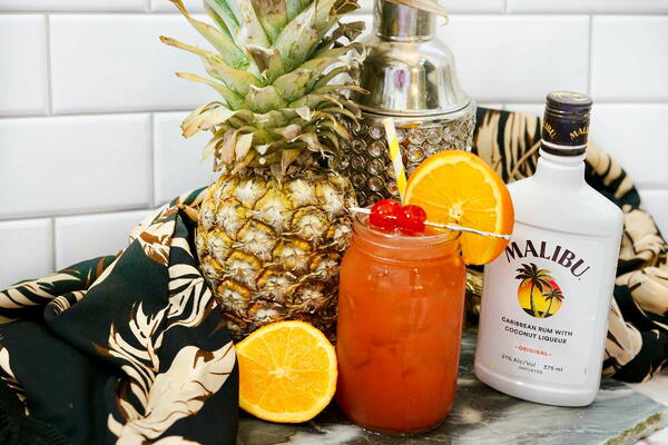 Easy Malibu Shark Bite Drink Recipe | DIYIdeaCenter.com