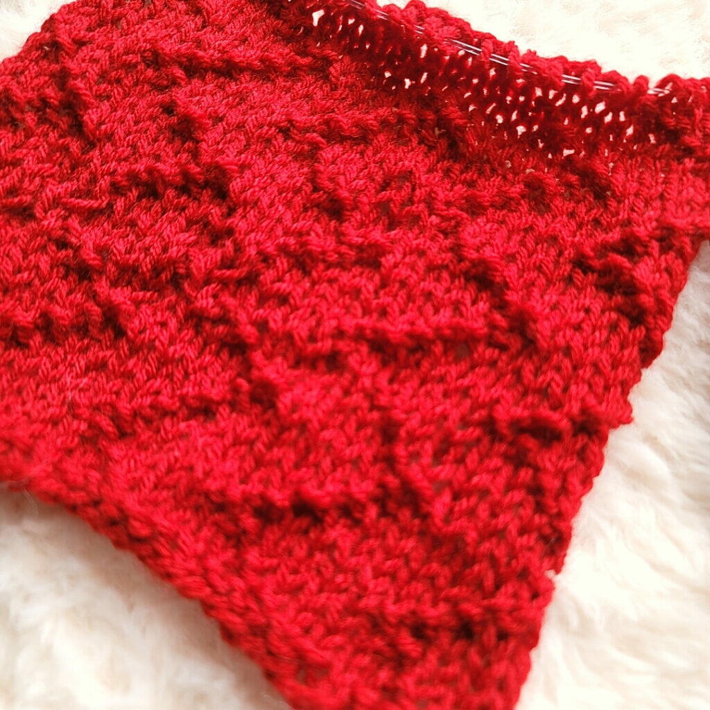 Zig Zag Seed Square | AllFreeKnitting.com