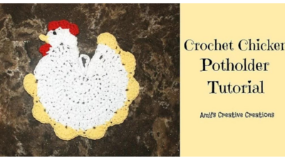 Crochet Chicken Pot Holder 