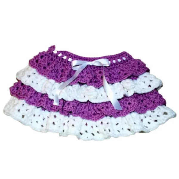 Crochet Ruffle Skirt For Children | FaveCrafts.com