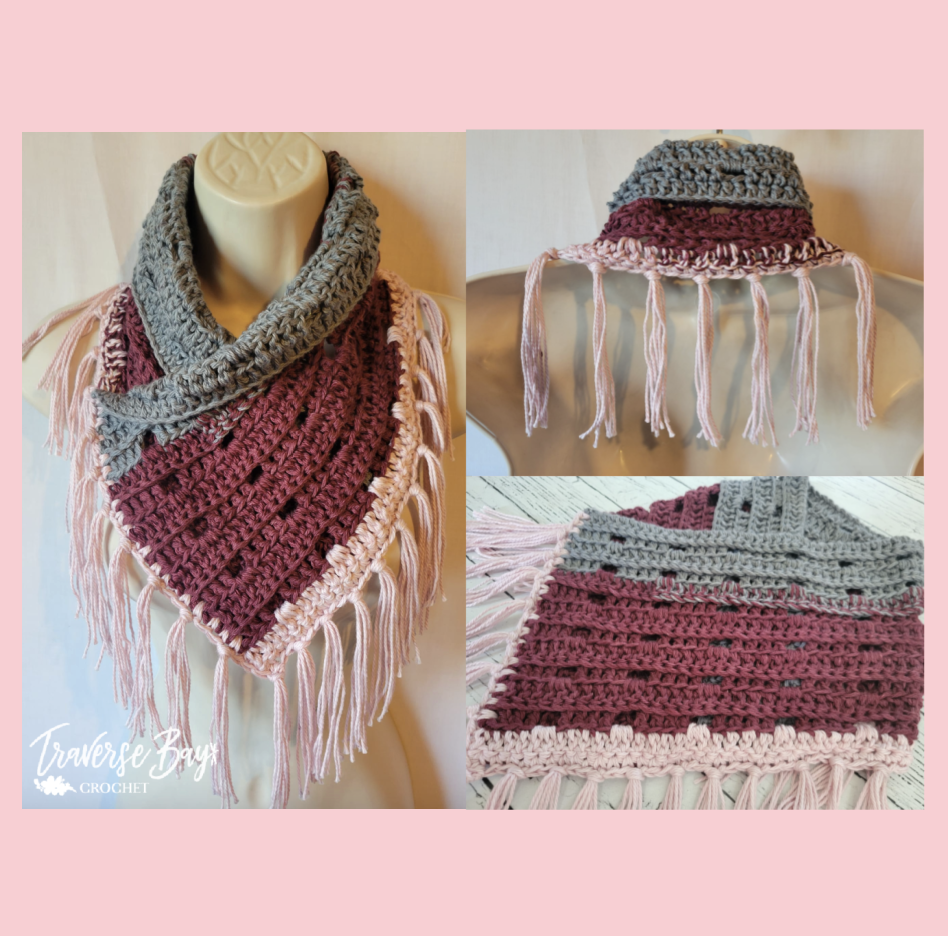 小物 The Letters KNITTED FRINGE NECK WARMER Fringe Neck Warmer Cowl | FaveCrafts.com