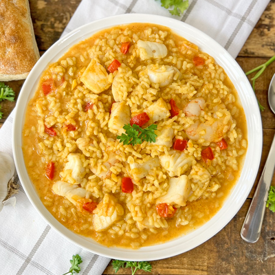 Spanish-style Seafood Risotto | Possibly The Best Creamy Seafood Rice