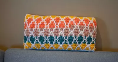 Mosaic Crochet Pillow Cover Pattern