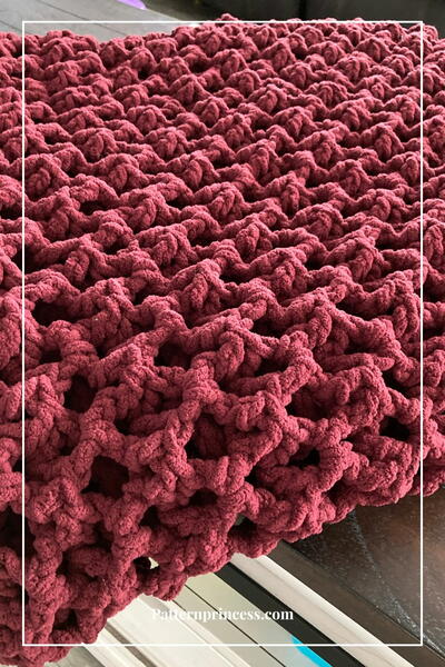 Puffy And Dreamy Chunky Crochet Throw Blanket Pattern