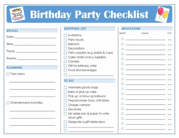 Free Printable Birthday Party Checklist: Planning Guide + Tips