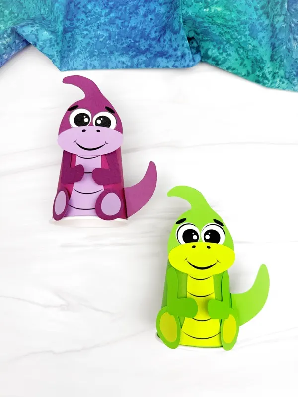 Dinosaur Paper Cup Craft | AllFreeKidsCrafts.com