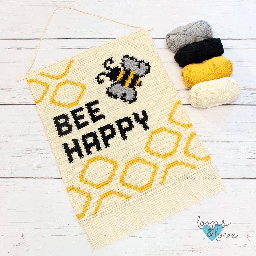 Bee Happy Wall Hanging 