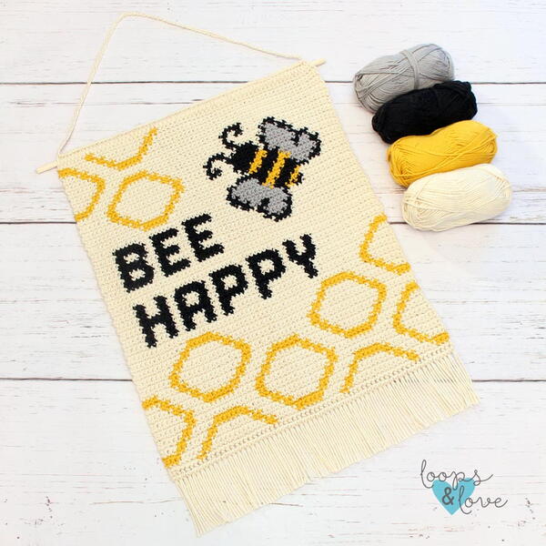 Bee Happy Wall Hanging