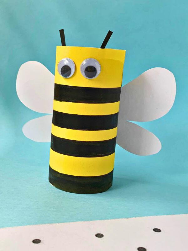 Toilet Paper Roll Bee Craft 