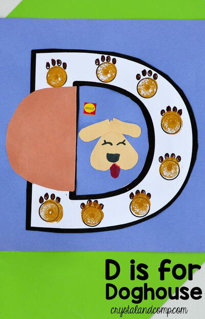 D Is For Doghouse Preschool Letter Of The Week Craft