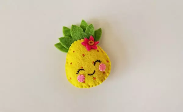 Fun  Easy Felt Pineapple Plush Craft