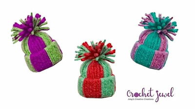 Yarn Mini Hat Christmas Ornament