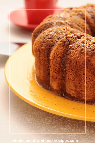 Golden Rum Cake With Pecans And Buttery Rum Glaze